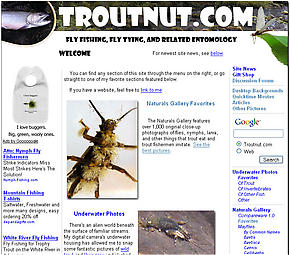 The familiar face of Troutnut.com through most of the first two years of its existence.