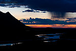 This view of the pipeline, the Atigun River, and an impressive sunset/rise was one of my first views of the North Slope as I came through Atigun Pass in the middle of the night. From the Atigun River in Alaska.