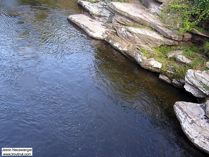 This is a really deep hole on a famous Catskill river. From the Beaverkill River in New York.