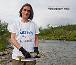 I think this is Lena's nicest grayling yet, around 16 inches. From the Gulkana River in Alaska.