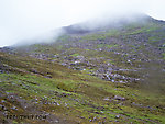 Rocky mountain pass From Clearwater Mountains in Alaska.