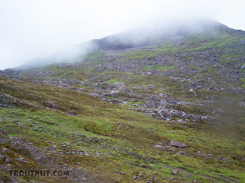 Rocky mountain pass From Clearwater Mountains in Alaska.