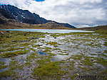 Lake atop Alpine Creek From Clearwater Mountains in Alaska.