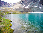 Lake atop Alpine Creek From Clearwater Mountains in Alaska.