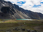 Second lake down Alpine Creek From Clearwater Mountains in Alaska.