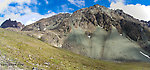 Panorama near the pass From Clearwater Mountains in Alaska.