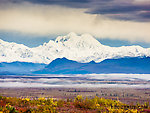 Mount Hayes viewed across the Susitna Valley From Denali Highway in Alaska.