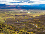 Campsite from above From Clearwater Mountains in Alaska.