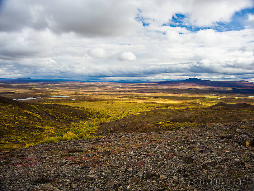 View as we exited camp From Clearwater Mountains in Alaska.