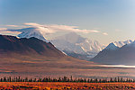 Mt Deborah (left) and Hess Mountain (right) From Denali Highway in Alaska.