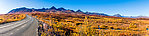 Looking back at the Clearwater Mountains from the east From Denali Highway in Alaska.