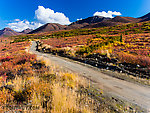 Windy Creek Road From Clearwater Mountains in Alaska.