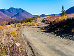 Windy Creek Road From Clearwater Mountains in Alaska.