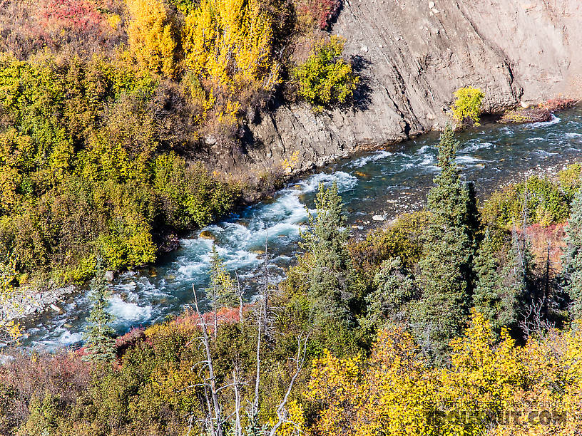 Windy Creek in the canyon From Windy Creek in Alaska.