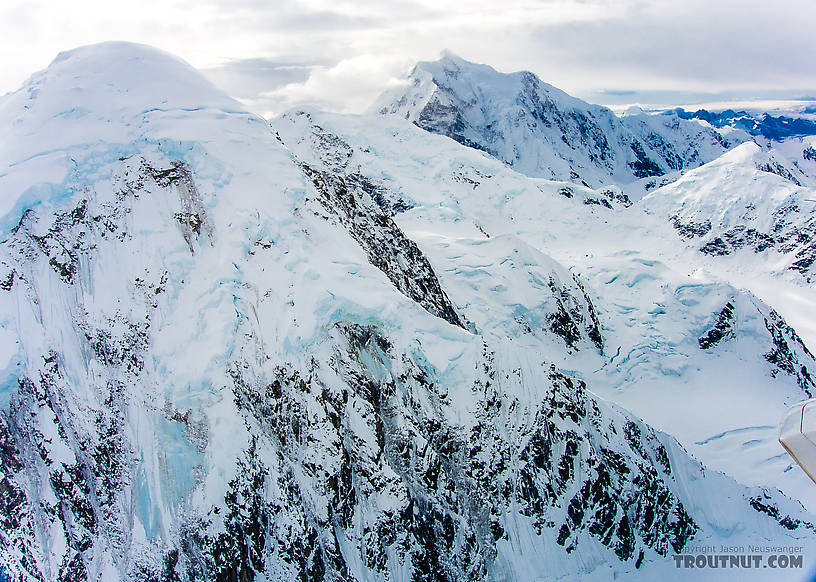 Kahiltna Peaks From Denali National Park in Alaska.