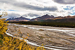 Teklanika River From Denali National Park in Alaska.