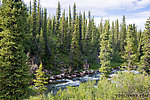 First view of the Canyon Rapids From the Gulkana River in Alaska.