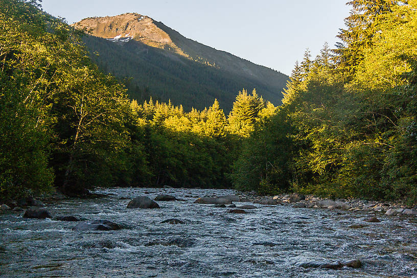  From the South Fork Snoqualmie River in Washington.