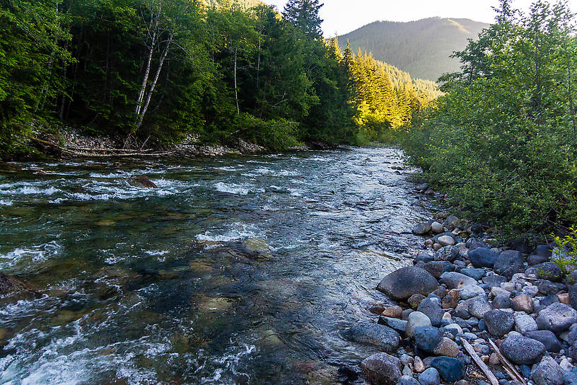  From the South Fork Snoqualmie River in Washington.