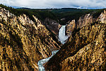 Grand Canyon of the Yellowstone From the Yellowstone River in Wyoming.