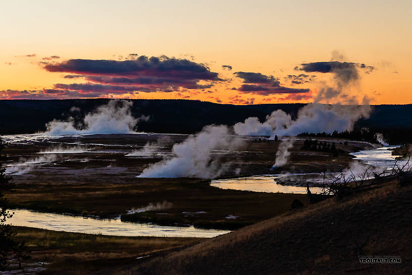 Firehole River Sunset From the Firehole River in Wyoming.