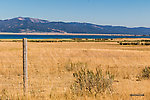 View back toward Henry's Lake from the road that heads west toward the Centennial Valley From Henry's Lake in Idaho.