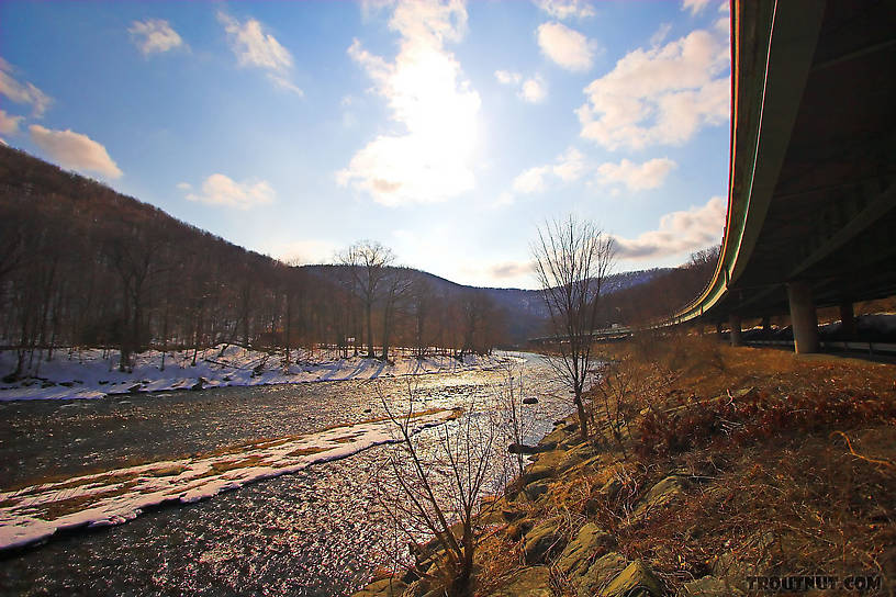 Evening approaches on a Catskill river. From the Beaverkill River in New York.