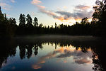 Sunset over the Brule From the Bois Brule River in Wisconsin.