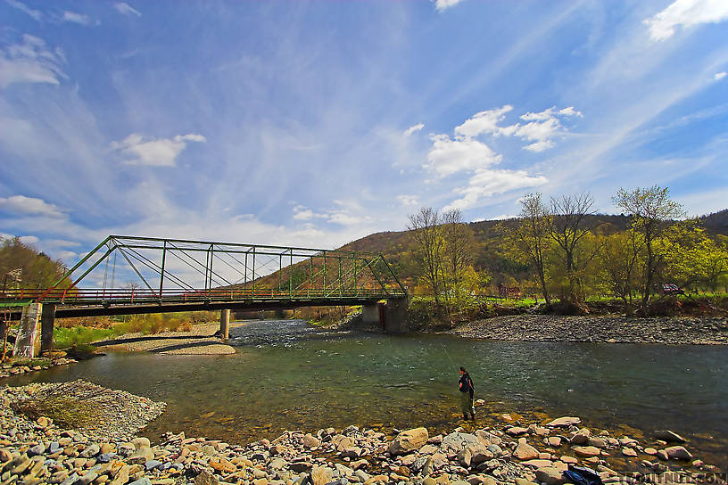  From the Beaverkill River, Horton Bridge Pool in New York.