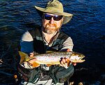 My first Bonneville Cutthroat (17 in) From the Mystery Creek # 274 in Wyoming.