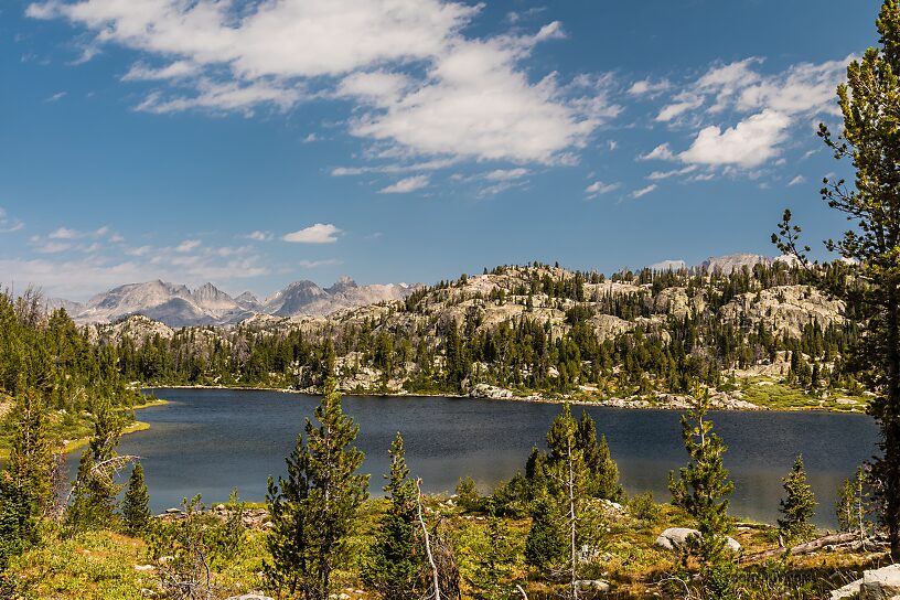 Hobbs Lake from the trail From Hobbs Lake in Wyoming.