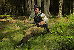 Here I'm tying on a fly in the middle of a warm summer day.  Despite the conditions, the trout responded well. From the Bois Brule River in Wisconsin.