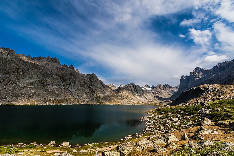 Upper Titcomb Lake From Titcomb Basin in Wyoming.