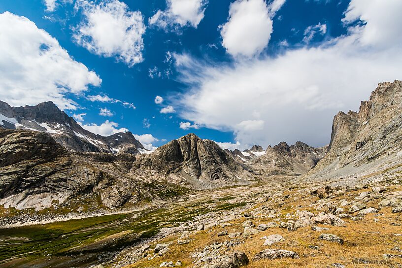 Head of Titcomb Basin From Titcomb Basin in Wyoming.