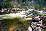 Turbulent Class III-IV waters. From the Gulkana River in Alaska.