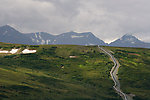 Here's a nice view of the Alyeska Pipeline from the highway. From Richardson Highway in Alaska.