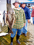 One of my first two keeper halibut... incredibly tasty fish! From Homer in Alaska.