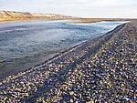 The lower Sag's size is impressive here at Franklin Bluffs (those hills on the left), not far from Deadhorse and the Prudhoe Bay oil fields. From the Sagavanirktok River in Alaska.