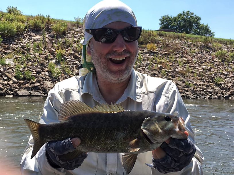 Smallmouth on a fluke.