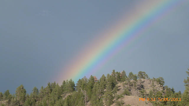 Rainbow at the Haystacks