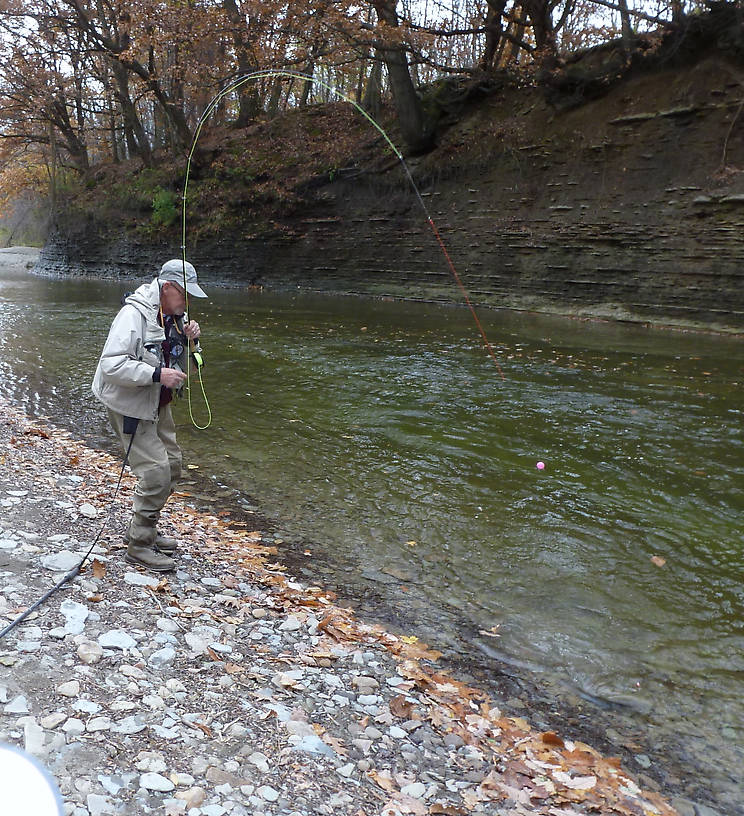 Lovely pool with great green water, deep slots, and many fish.  We caught many fish from this pool.