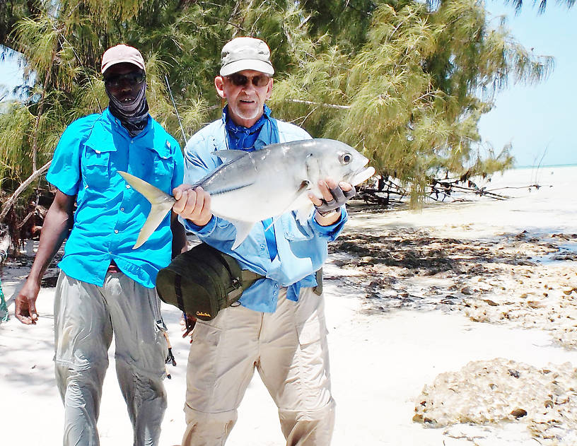 It took me twenty minutes to tire this fish.  It kept running out into the ocean (we were on an ocean flat) and it just could not be stopped, or turned, for about 15 minutes.