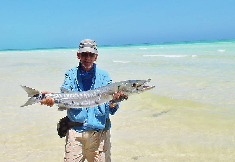 This fish was vicious and jumped three feet into the air.