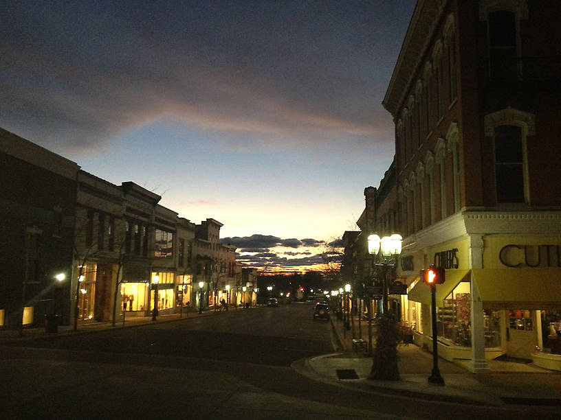 Petoskey the night before Sandy made it near Michigan