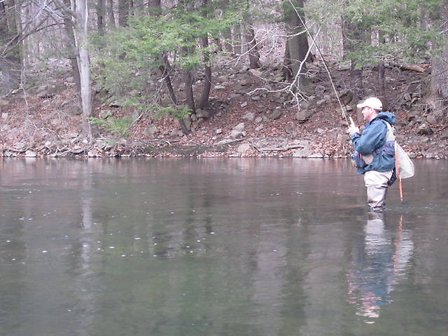 Tony working a mirrored pool.