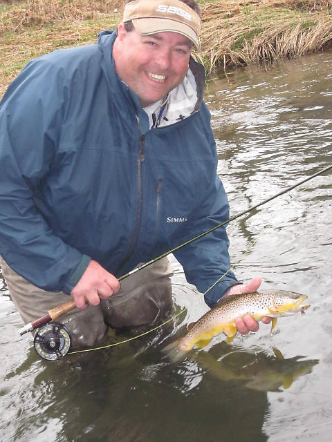 If you want to put a smile on Eric's face, go out and catch some trout Spence, damn it! I'll let him tell you about the magic rock...I promise you he won't tell you where it is.