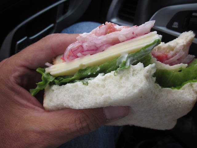 Best sandwich west of Zingermann's in Ann Arbor. The Spencer Special from Ernie's sandwich shop in West Yellowstone...This place kept me alive in 2004 and again this year. Sorry no pic of the potato salad or chocolate chip cookies. :)