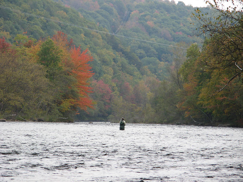  My friend John right in the middle. I made no attempt to get out there; the current was just to swift for me.....    