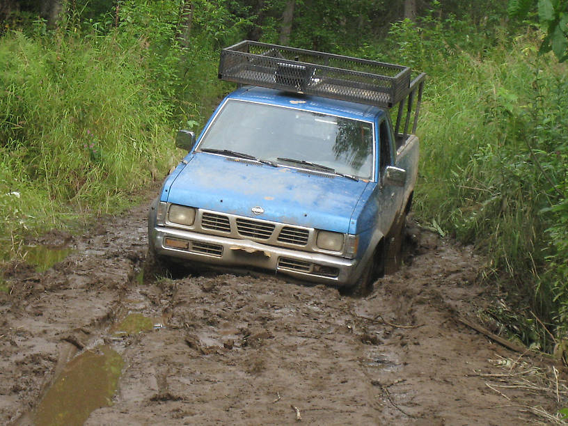 Getting stuck in the mud!