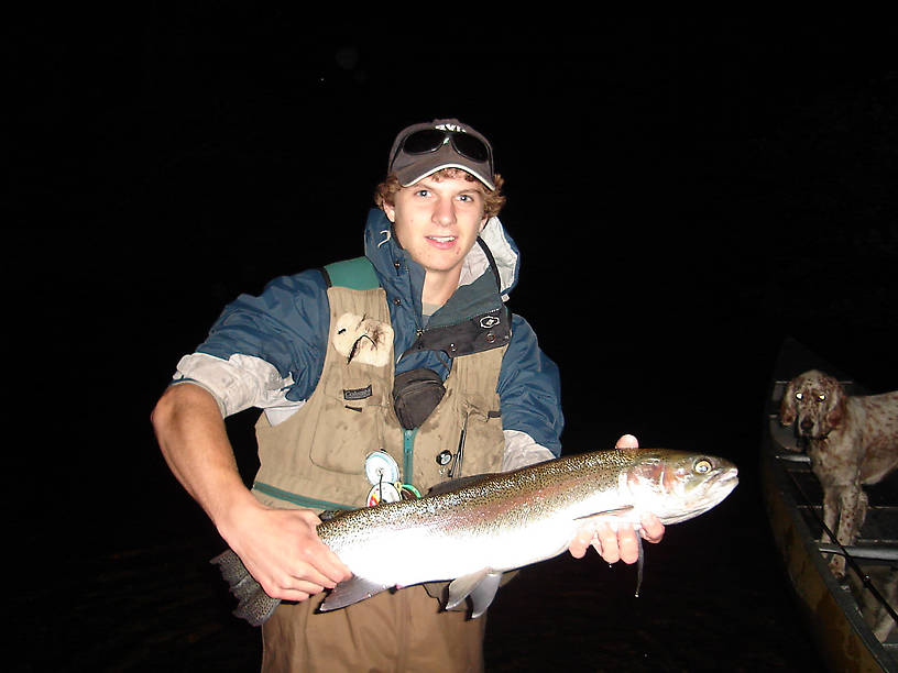 My good friend Brad the Afton Angler put me in position for this beautiful late summer steelhead.
















